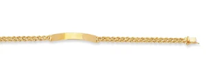 14k Yellow Gold 7" Two Strand Multi Line ID Solid Rope Chain Bracelet 5MM 7.4gr - Picture 1 of 12