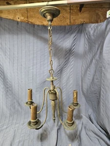 CANDELABRO COLONIAL 5 BRAZOS Candelabro Cadena Colgante Lámpara de Techo Vela  - Imagen 1 de 16