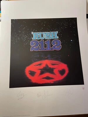 RUSH 2112 Official Cover Art Print by Hugh Syme numbered edition w/COA  - Image 1 of 4