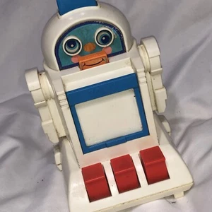 Tomy Tomytime Talking Tutor Robot Needs Work 1980's / We Combine Ship - Picture 1 of 8