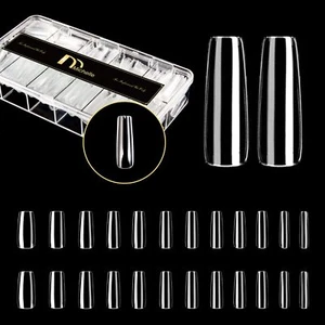 False Nails Tips 504pcs Long Square Press on Nails Pre-shape Gel Nail Tips fo... - Picture 1 of 6
