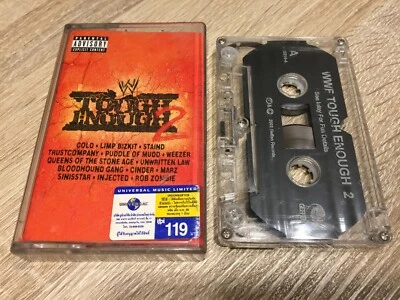 WWF Tough Enough 2 Geffen 2002 Cold Weezer Queens of the Stone Age Cassette Tape - Image 1 of 3