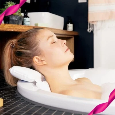 TranquilBeauty Bath Pillow, Bath Pillows For Head And Neck Waterproof
