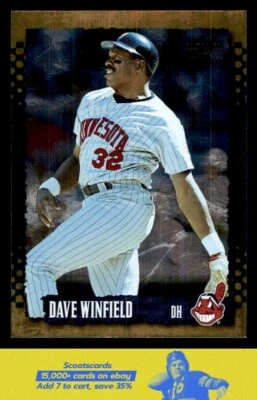 1995 Score Dave Winfield Gold Rush card #80 Cleveland Indians - Image 1 of 2