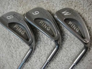 PING KARSTEN I single 8,9,PW iron ZZ LITE steel STIFF (new grips) Black Dot NICE - Picture 1 of 6