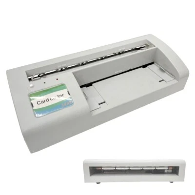 Electric Automatic Business Card Cutter Slitter A4 Similar Letter Size Card 18W - Image 1 of 4
