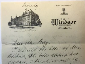 Sobre con membrete de hotel Windsor Montreal Canadá 1928 matasellado incluido - Imagen 1 de 6