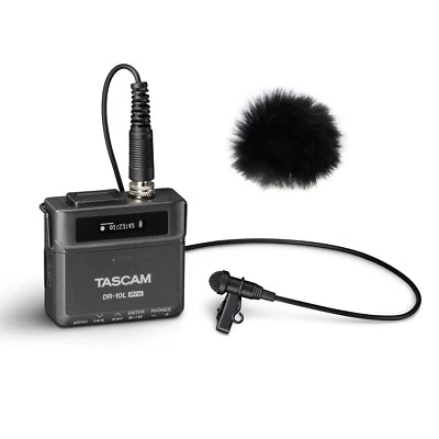 Tascam DR-10L Pro Digitaler Recorder mit Lavaliermikrofon + keepdrum Windschutz - Bild 1 von 4