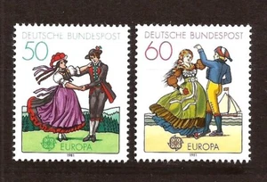 [D8111] BRD, Deutschland, Komplettsatz 1981 postfrisch** Europa CEPT, Volkskunde, Tanz - Bild 1 von 1