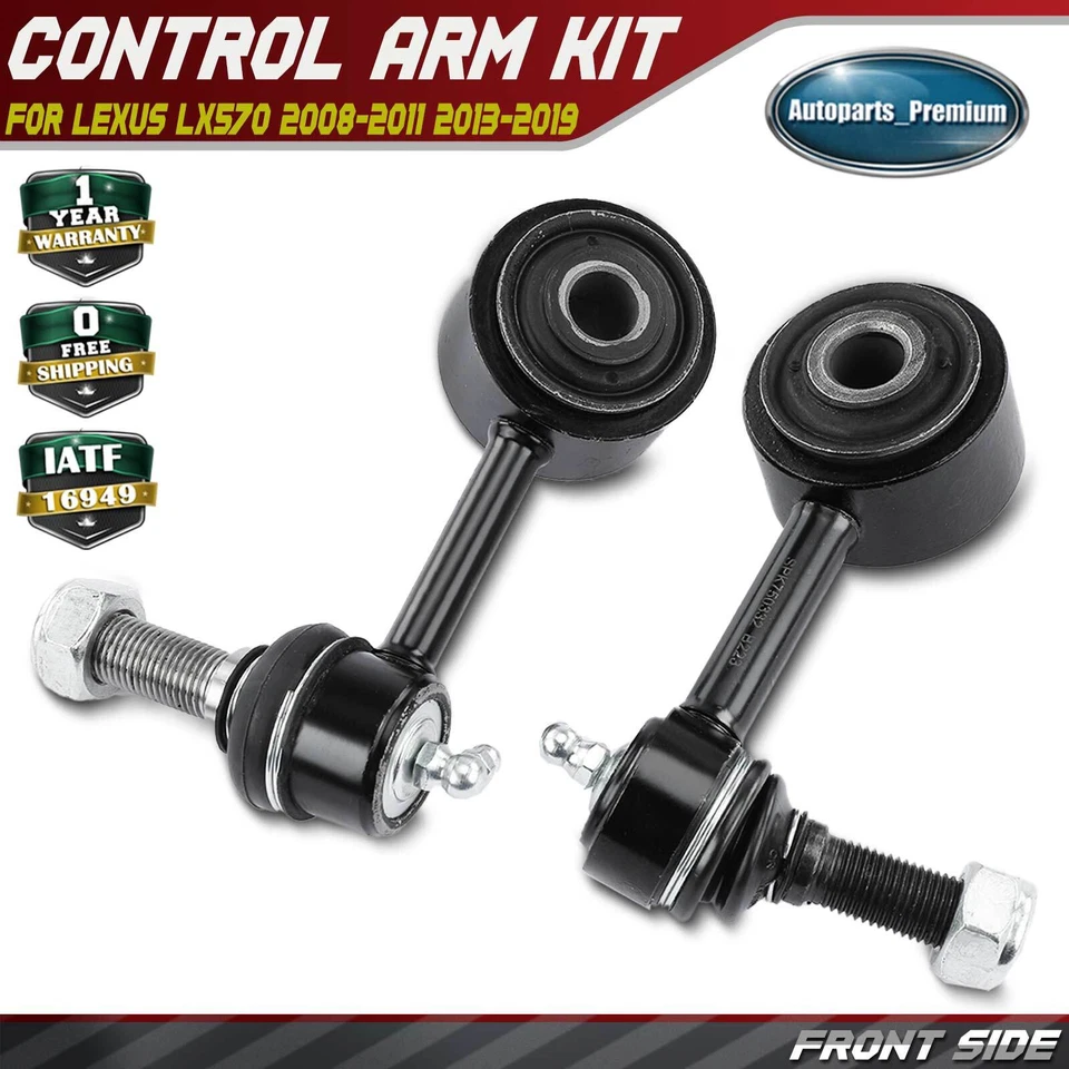 2x Eslabón de extremo estabilizador delantero izquierdo y derecho para Lexus LX570 08-11 13-19 Foto 1 de 4