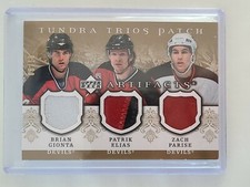 2007-08 Artifacts Tundra Trios Patch T3-GEP Gionta/Elias/Parise New Jersey 6/10