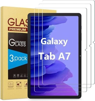 3-Pack Tempered Glass Screen Protector for Samsung Galaxy Tab A7 10.4" 2020 T500 - Image 1 of 4