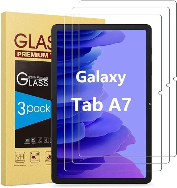 3-Pack Tempered Glass Screen Protector for Samsung Galaxy Tab A7 10.4" 2020 T500 - Image 1 of 4