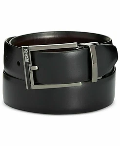 Kenneth Cole Reaction Men's Belt Reversible Black and Burgundy Red Size 42 - Picture 1 of 4