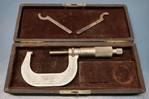 Vintage Starret Micrometer 1-2" No.2 w/ Original Box & Wrenches - Picture 1 of 6