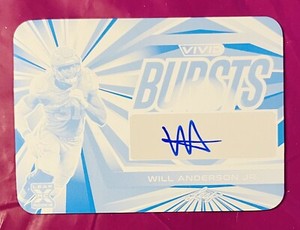 2023 LEAF VIVID Will Anderson VIVID BURSTS CYAN PRINT PLATE XRC AUTO 1/1
