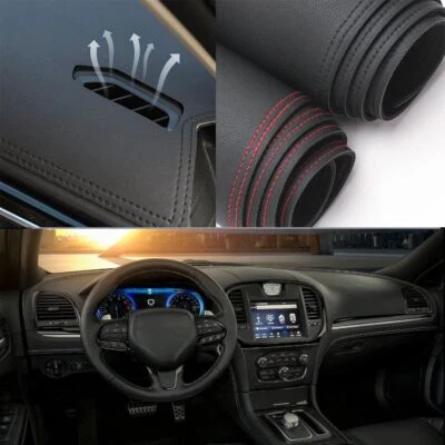 Для Chrysler 300 2011-23 кожаный черный приборной панели чехол приборной панели коврик против солнца коврик - Изображение 1 из 4