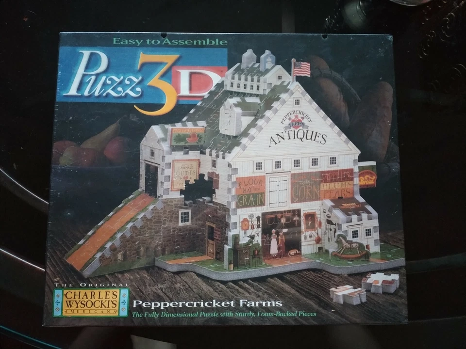 Charles Wysocki Americana Puzz 3d Peppercricket Farms Puzzle 1997