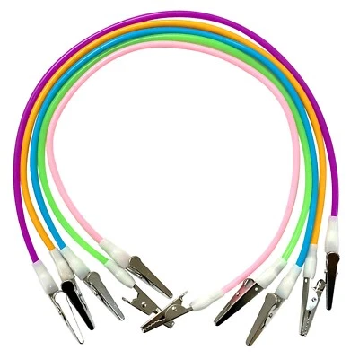 HOUSE BRAND 5 Pack Assorted Premium Dental Bibs Clip Napkin Holders Chain for Dentist Colors