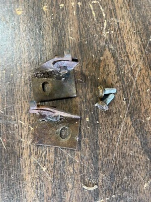 1967 dodge charger grille center section mounting hardware left right + screws - Image 1 of 4