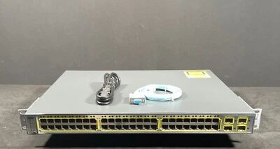 Cisco Catalyst WS-C3750-48PS-E 48 Port PoE Ethernet Switch - Same Day Shipping - Image 1 of 4