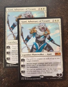 2x Ajani, Adversary of Tyrants mythic Planeswalker - M19 - NM/VG - Picture 1 of 1