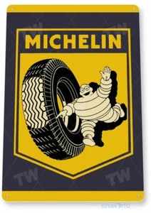 MICHELIN TIRE 11 X 8 TIN SIGN NOSTALGIC REPRODUCTION ADVERTISEMENT USA - Picture 1 of 1