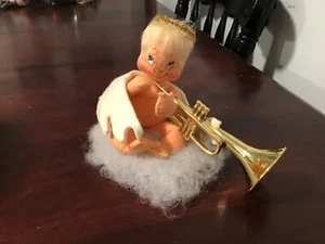 Vintage 1990 Annalee Angel Playing the Trumpet - Picture 1 of 3