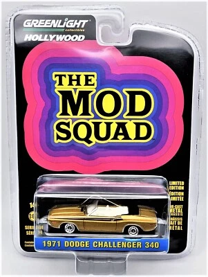 Greenlight 1:64 Hollywood 44940-A 1971 Dodge Challenger 340 The Mod Squad - Imagem 1 de 4