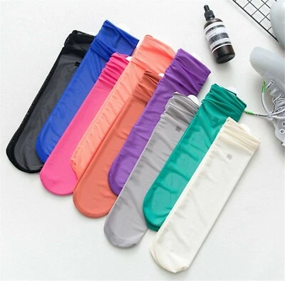 Mujeres Retro Multicolor Colorido Elegante Tobillo Volantes Encaje Transparente Suelto Calcetines Cortos Foto 1 de 4