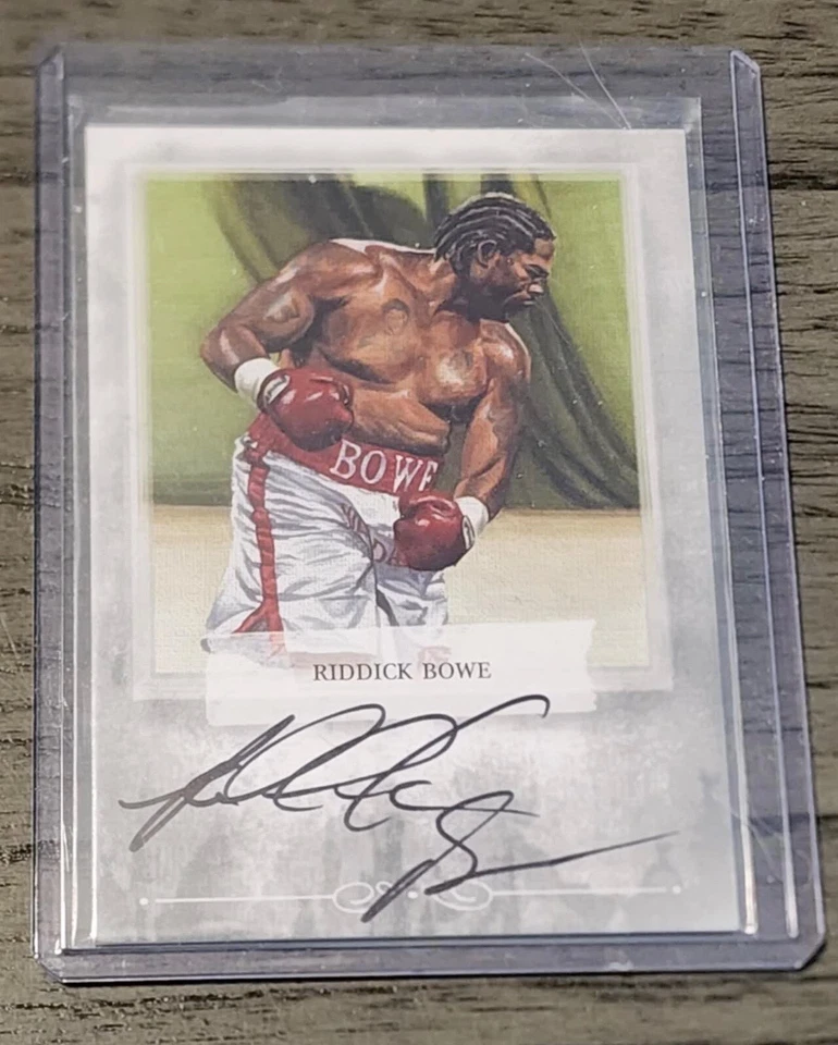Riddick Bowe autograph card - Image 1 of 1