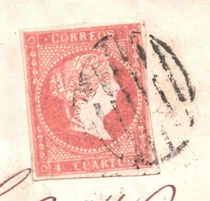 SPAIN Classic Cover *RIOSECO* CDS Madrid 1858 {samwells-covers}YQ251 - Picture 1 of 14