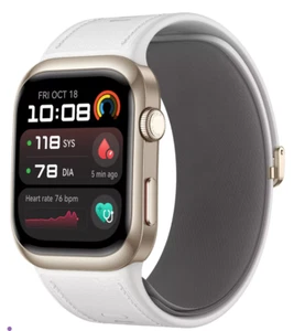 WHITE HUAWEI WATCH D2 BLOOD PRESSURE HEALTH MONITOR 2024 1.82 AMOLED LEATHER - Picture 1 of 8