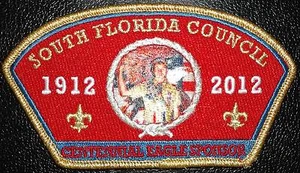SOUTH FLORIDA COUNCIL 265 OA 2012 BSA CENTENNIAL EAGLE SCOUT FOS SPONSOR 50 MADE - Picture 1 of 1