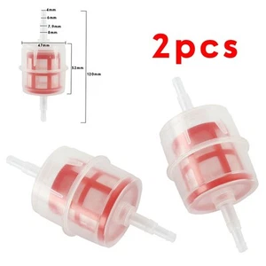2pcs 120mm Diesel Vehicles Fuel Filter Inline 6mm 8mm Pipe Hose For Car Motorcyc - Picture 1 of 11