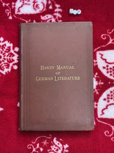 REID , HANDY MANUAL OF German Literature 1879 VERY RARE - Picture 1 of 4