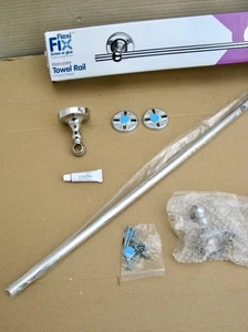 Toallero Placa Cromada Nuevo En Caja Croydex Flexi-Fix, Tornillo o Pegamento - Imagen 1 de 1