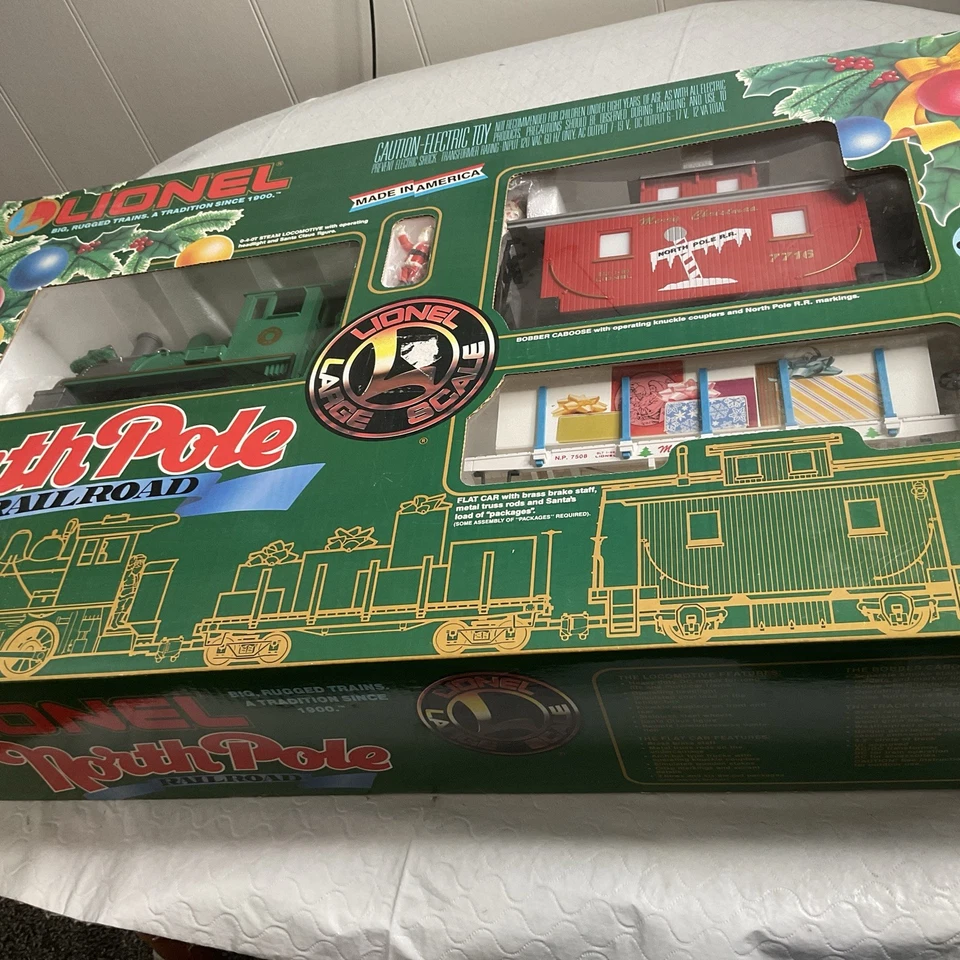 Juego de tren de vapor Lionel 8-81004 escala G ferrocarril polo norte EX/caja Foto 1 de 1