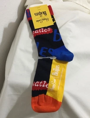 Happy Socks The Beatles Crew Socks Music The Beatles, New w/Tags - Image 1 of 4
