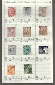 NUOVO GALLES MERIDIONALE Classics...Sc #61/109...Usato...1882/1905...11 Diff...SCV $21,75 - Foto 1 di 1