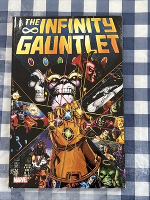 Infinity Gauntlet TPB | Novela Gráfica Marvel | Thanos, Warlock, Avengers, X-Men Foto 1 de 2