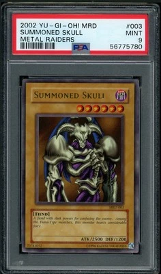 PSA 9 Summoned Skull MRD-003 Ultra Rare 2002 Yugioh Metal Raiders Original Print - Image 1 of 2