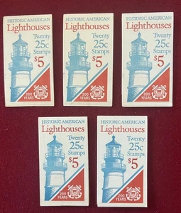 US Scott BK171 Lighthouses 5 Unexploded Booklets (WHOLESALE) - Picture 1 of 1