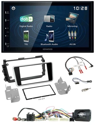 Kenwood 2DIN Bluetooth Lenkrad USB DAB Autoradio für Nissan Micra 2017-2019 - Bild 1 von 4