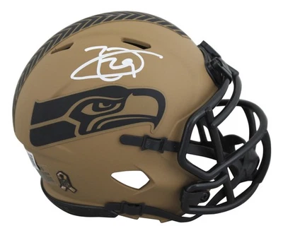 Minicasco Seahawks Earl Thomas Firmado Salute To Service II Velocidad BAS Testigo Foto 1 de 2