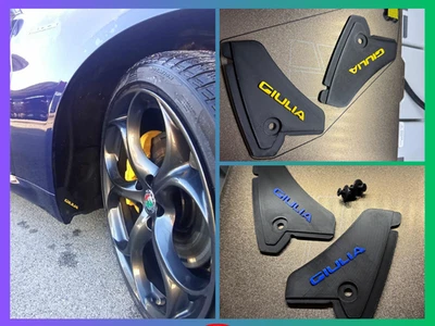 Rinforzi Passaruota Alfa Romeo Giulia - 2 Pezzi + Clip Fissaggio | Logo Giulia - Immagine 1 di 4