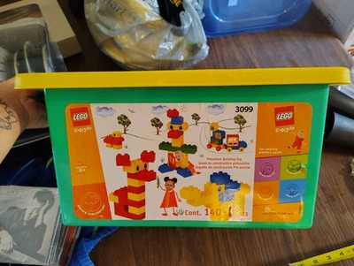 Lego Duplo Set 3099 With Storage Bin, Incomplete But Has Lots Of Extras! - Image 1 of 4