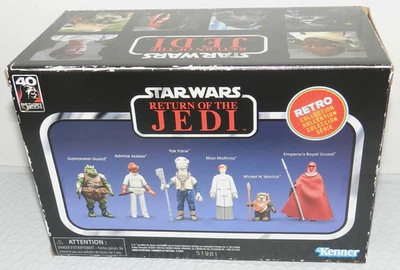 STAR WARS RETORNO DEL JEDI RETRO JUEGO COMPLETO COMPLETO DE 6 MON, YAK Y MÁS KENNER Foto 1 de 4