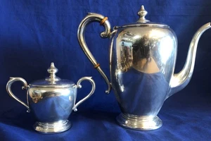 Preisner Sterling Silber Teekanne & Zuckerdose - Bild 1 von 18