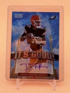 2025 Score Football Dorian Thompson-Robinson Philadelphia Eagles It's Good! Auto - Bild 1 von 2